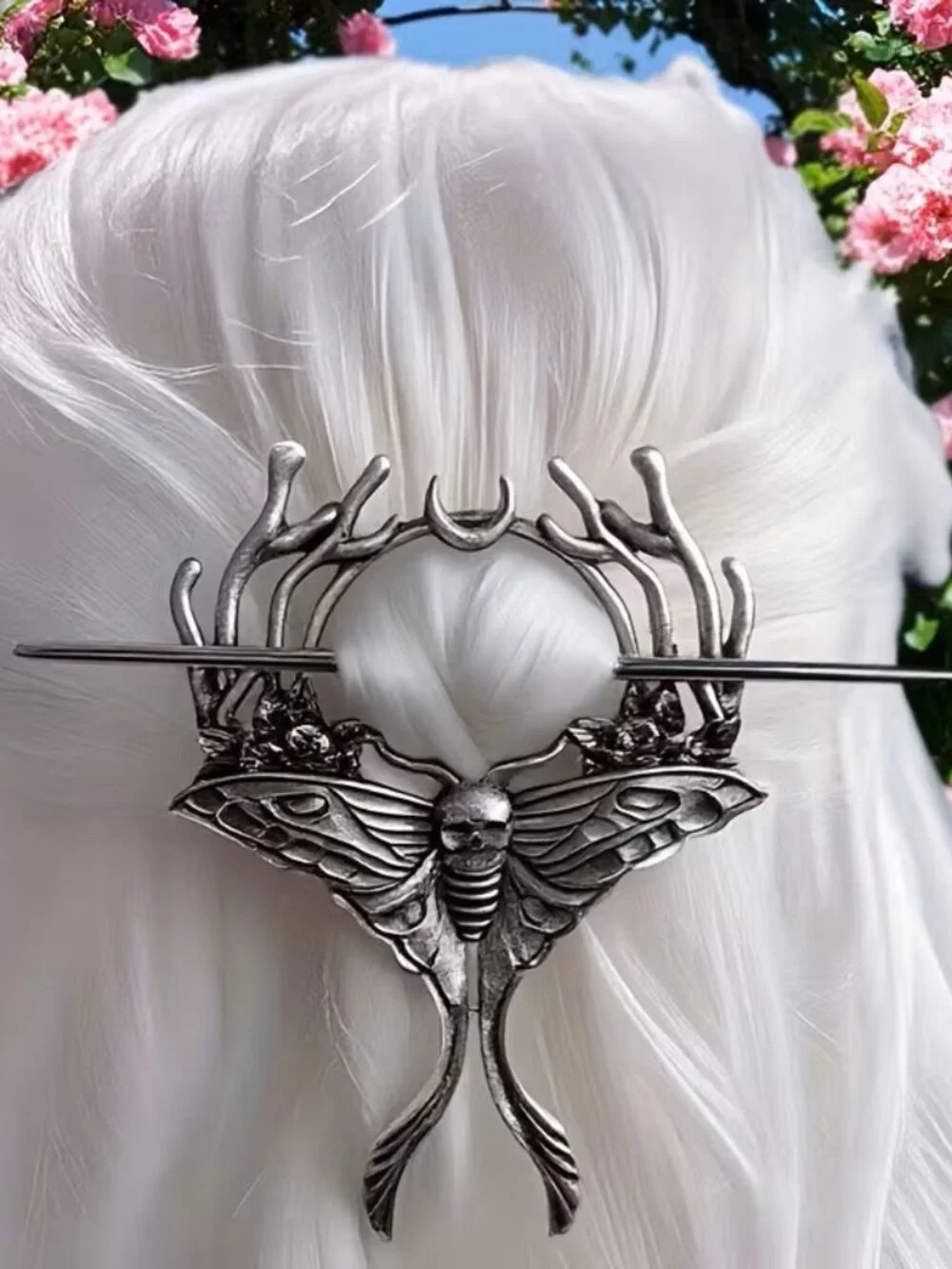 Viking Moth Butterfly Gothic Hairpin Women Spiritual Hair Accessories Z350